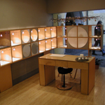 Ausstellungsraum im Schmuckatelier Wilpert